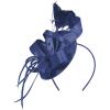 imageZando Fascinators Hats for Women Tea Party Hat Ribbons Feathers Kentucky Derby Hat Headband 20s Cocktail Headpiece Hair ClipRibbon Navy