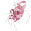 imageZando Fascinators Hats for Women Tea Party Hat Ribbons Feathers Kentucky Derby Hat Headband 20s Cocktail Headpiece Hair ClipRibbon Pink