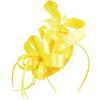 imageZando Fascinators Hats for Women Tea Party Hat Ribbons Feathers Kentucky Derby Hat Headband 20s Cocktail Headpiece Hair ClipRibbon Yellow