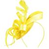 imageZando Fascinators Hats for Women Tea Party Hat Ribbons Feathers Kentucky Derby Hat Headband 20s Cocktail Headpiece Hair ClipRibbon Yellow