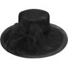 imageZando Kentucky Derby Hats for Women Church Hats for Women Organza Victorian Hat Fancy Tea Party Hats Wedding FascinatorA Black