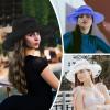 imageZando Kentucky Derby Hats for Women Church Hats for Women Organza Victorian Hat Fancy Tea Party Hats Wedding FascinatorYellow