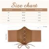 imageZando Lace up Pirate Corset Belt for Women Vintage Renaissance Waist Belt Elastic Belt for Daily Cosplay Halloween CostumeBrown