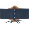 imageZando Lace up Pirate Corset Belt for Women Vintage Renaissance Waist Belt Elastic Belt for Daily Cosplay Halloween CostumeDark Blue