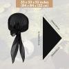 imageZando Pirate Halloween Costume Women Men Pirate Head Scarf Bandana Headband Hat Pirate Sash Belt Accessories for Cosplay02 Black
