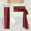 imageZando Pirate Halloween Costume Women Men Pirate Head Scarf Bandana Headband Hat Pirate Sash Belt Accessories for Cosplay02 Red and Black Stripe  Red