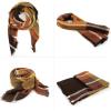 imageZando Plaid Blanket Thick Winter Scarf Tartan Chunky Wrap Oversized Shawl Cape ScarvesM Brown Blanket