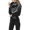 imageZando Plaid Blanket Thick Winter Scarf Tartan Chunky Wrap Oversized Shawl Cape ScarvesS Winter Grey Scarf
