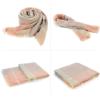 imageZando Plaid Blanket Thick Winter Scarf Tartan Chunky Wrap Oversized Shawl Cape ScarvesT Light Pink Grey