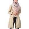 imageZando Plaid Blanket Thick Winter Scarf Tartan Chunky Wrap Oversized Shawl Cape ScarvesT Light Pink Grey