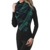 imageZando Plaid Blanket Thick Winter Scarf Tartan Chunky Wrap Oversized Shawl Cape ScarvesX Green Blue