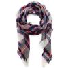 imageZando Plaid Blanket Thick Winter Scarf Tartan Chunky Wrap Oversized Shawl Cape ScarvesYy Green Rose Tartan Scarf