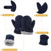 imageZando Toddler Gloves Kids Winter Gloves Fleece Lined Gloves Baby Mittens1 Pack Black