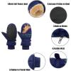 imageZando Toddler Mittens Waterproof Fleece Lined Snow Mittens for Boys Girls Kids Winter Gloves Kids Warm Ski MittensRoyal Blue