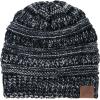 imageZando Unisex Satin Lined Beanie for Women Men Cute Winter Hats for Women Fashionable Skull Knit Hat Warm Beanies HatsBlack  Grey