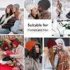 imageZando Unisex Satin Lined Beanie for Women Men Cute Winter Hats for Women Fashionable Skull Knit Hat Warm Beanies HatsBlack  Light Grey  White