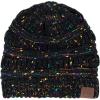 imageZando Unisex Satin Lined Beanie for Women Men Cute Winter Hats for Women Fashionable Skull Knit Hat Warm Beanies HatsBlack Yarn