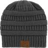 imageZando Unisex Satin Lined Beanie for Women Men Cute Winter Hats for Women Fashionable Skull Knit Hat Warm Beanies HatsDark Grey
