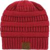 imageZando Unisex Satin Lined Beanie for Women Men Cute Winter Hats for Women Fashionable Skull Knit Hat Warm Beanies HatsRed