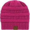 imageZando Unisex Satin Lined Beanie for Women Men Cute Winter Hats for Women Fashionable Skull Knit Hat Warm Beanies HatsRose Red