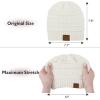 imageZando Unisex Satin Lined Beanie for Women Men Cute Winter Hats for Women Fashionable Skull Knit Hat Warm Beanies HatsRusty Red