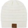 imageZando Unisex Satin Lined Beanie for Women Men Cute Winter Hats for Women Fashionable Skull Knit Hat Warm Beanies HatsWhite