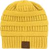 imageZando Unisex Satin Lined Beanie for Women Men Cute Winter Hats for Women Fashionable Skull Knit Hat Warm Beanies HatsYellow