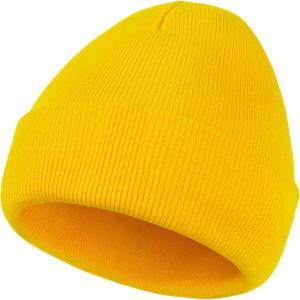 imageZando Beanie Hats for Men Winter Knit Beanies Women Fisherman Hat Unisex Daliy Beanie for Men Slouchy Skull Caps for MenYellow