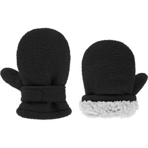 imageZando Toddler Gloves Kids Winter Gloves Fleece Lined Gloves Baby Mittens1 Pack Black