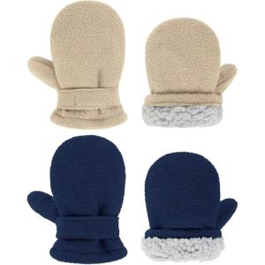 imageZando Toddler Gloves Kids Winter Gloves Fleece Lined Gloves Baby MittensNavy  Beige