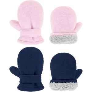 imageZando Toddler Gloves Kids Winter Gloves Fleece Lined Gloves Baby MittensNavy  Pink