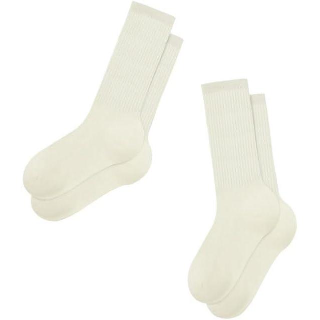 imageZando Socks for Women Striped Retro Crew Socks for Women Vintage Calf Socks Sporty Calf Socks Casual Cotton Womens SocksWhite