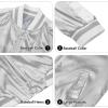 imageZando Bomber Jacket Women Lightweight Cropped Jacket Zip Up Casual Striped Jacket Trendy Outerwear Windbreaker with PocketsGray
