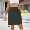 imageZando Golf Skorts for Women with Pockets Knee Length Skorts for Women Dressy Skirts for Women Trendy SummerGreen