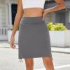 imageZando Golf Skorts for Women with Pockets Knee Length Skorts for Women Dressy Skirts for Women Trendy SummerGrey