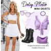 imageZando Golf Skorts for Women with Pockets Knee Length Skorts for Women Dressy Skirts for Women Trendy SummerWhite