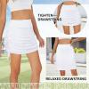 imageZando Golf Skorts for Women with Pockets Knee Length Skorts for Women Dressy Skirts for Women Trendy SummerWhite