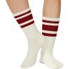imageZando Novelty Socks for Women Striped Retro Vintage Casual Crew Socks Cotton Socks Women Sporty Calf SocksLong Red