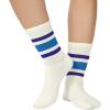 imageZando Novelty Socks for Women Striped Retro Vintage Casual Crew Socks Cotton Socks Women Sporty Calf SocksPurple Blue