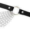 imageZando Punk Waist Chain Belt Fashion PU Leather Sexy Body Harness Goth Jewelry Rave Accessories for Women Girls Y2K BeltOne Size