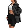 imageZando Rain Jacket for Women Waterproof Lightweight Raincoat with Hood Packable Windbreaker with Pockets for OutdoorBlack