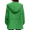 imageZando Rain Jacket for Women Waterproof Lightweight Raincoat with Hood Packable Windbreaker with Pockets for OutdoorGreen