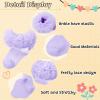 imageZando Ruffle Socks for Toddler Baby Girls Double Frilly Lace Dress Socks Kids Ankle Tutu SocksPurple