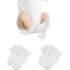 imageZando Ruffle Socks for Toddler Girls Lace Frilly Cotton Ankle Socks Princess Dress Socks2White