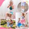 imageZando Ruffle Socks for Toddler Girls Lace Frilly Cotton Ankle Socks Princess Dress SocksPinkDeep PinkRose RedGreenBlue