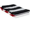 imageZando Scarf for Men Fall Winter Scarf Soft Striped Scarf Mens Scarves Costume Accessory for CosplayBlack and Gray Stripes