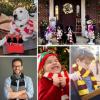 imageZando Scarf for Men Fall Winter Scarf Soft Striped Scarf Mens Scarves Costume Accessory for CosplayRed and White