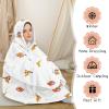 imageZando Sloth Blanket for Adults Sloth Blanket Hoodie Oversized Wearable Blanket Adult Sherpa Hoodie Women Blanket Sweatshirt with Pockets Cozy Warm Comfy Blanket Hoodie Gifts for Women and Mens
