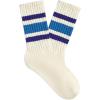 imageZando Novelty Socks for Women Striped Retro Vintage Casual Crew Socks Cotton Socks Women Sporty Calf SocksPurple Blue
