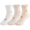 imageZando Baby Girl Socks Infant Newborn Cotton Ankle Socks Frilly Ruffle Socks for Toddler GirlsWhite Pink Orange